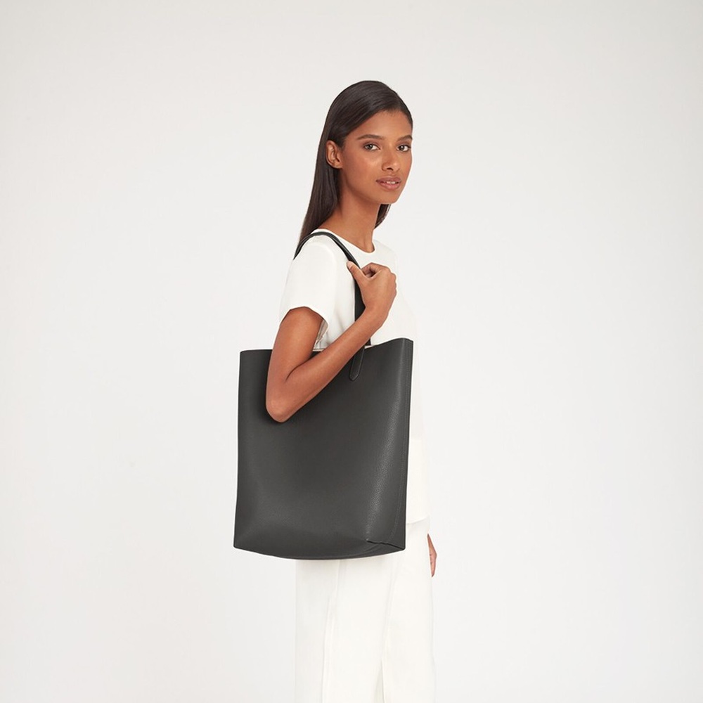 Cuyana Tall Structured Leather Tote
